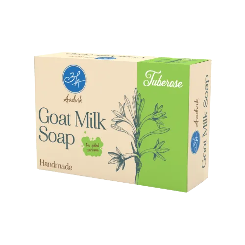 Aadvik Goat Milk Soap Tuberose 100 g 1.webp
